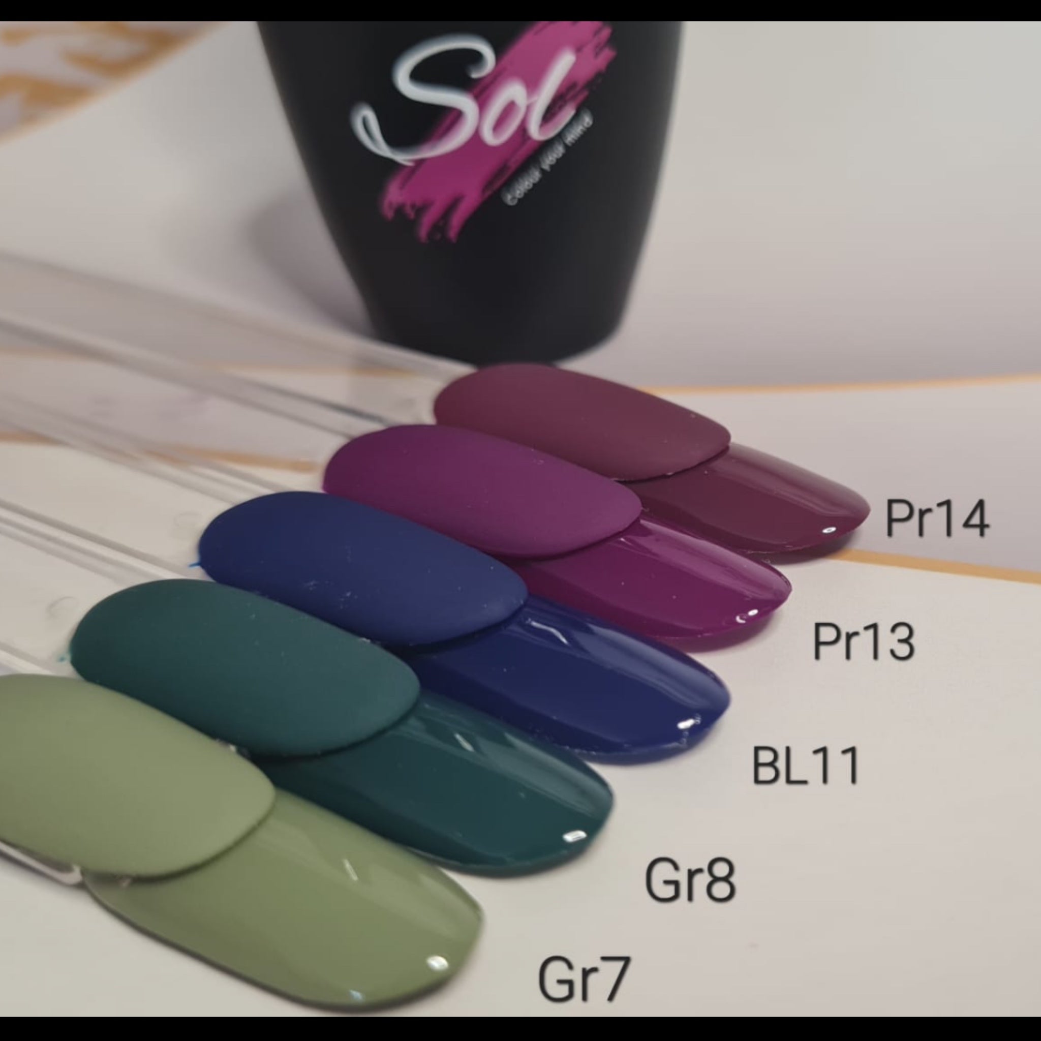 ערכת לק ג׳ל קולקציית חורף סול באריזה מהודרת