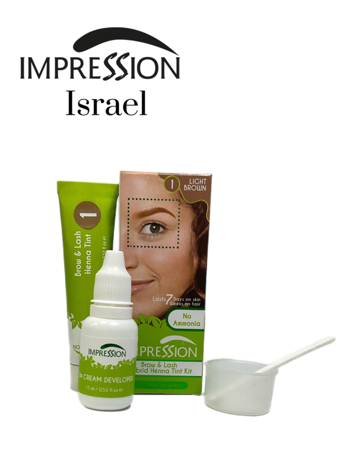 צבע חינה לגבות ולריסים אימפרשן